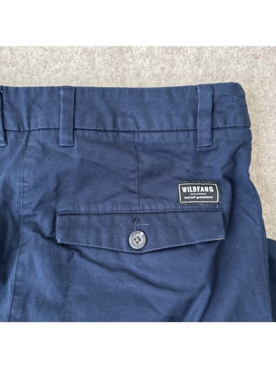 WildFang Essential Trouser Womens 0 Navy Slim Leg Ankle Length - Picture 13 of 16